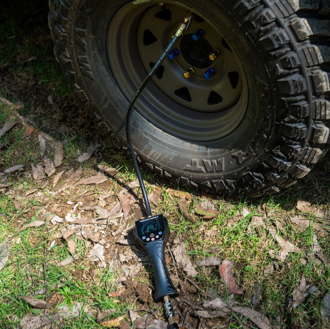 auto inflator on the tyre