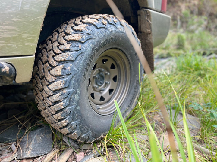 bronze steel wheels on a gu patrol